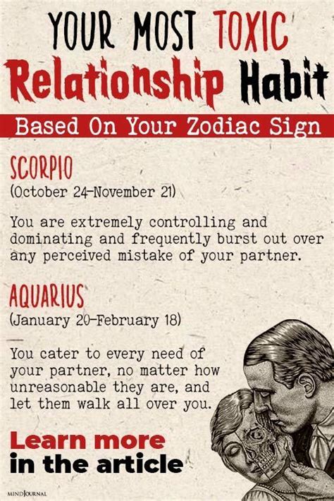 Your Most Toxic Relationship Habit, Based on Your .